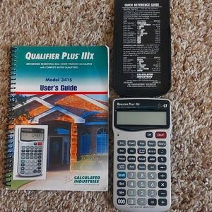 Qualifier Plus IIIx real estate pocket finance calculator